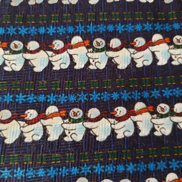 Addiction Ugly Christmas Tie Snowman - Picture 7 of 7